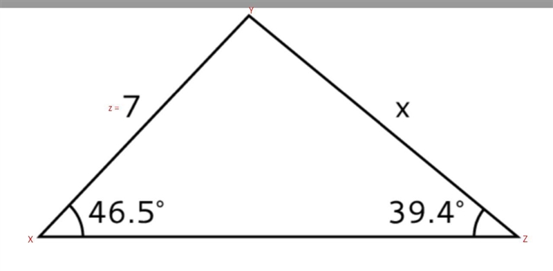 Find the value of x, to the nearest tenth of a unit.-example-1