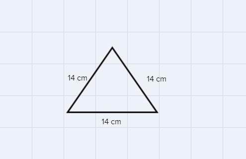 An equilateral triangle is folded in half.IN60° 60°14 cm-4What is x, the height of-example-1