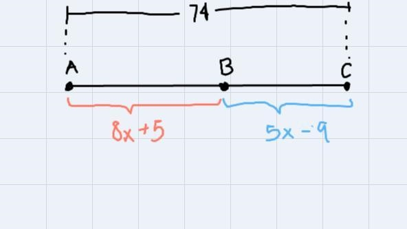 ST=12In Exercises 15 and 16, point B is between A and C on AC. Use the information-example-1