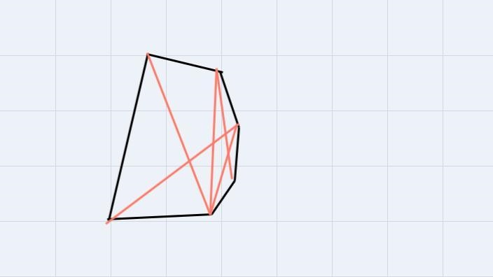 True or false Convex polygons have atleast one diagonal that lies outside the polygon-example-4