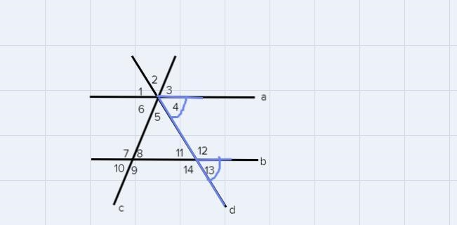 If a || b, m<2=63°, and m<9=105°, find the missing measure of m<13=?-example-2