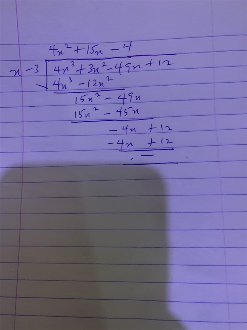 Factor f(x) into linear factors given that k is a zero of f(x).f(x) = 4x3 + 3x2 - 49x-example-1