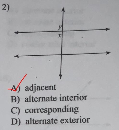 Identify each pair of angles as corresponding, alternate interior, alternate exterior-example-2