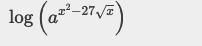 Log a^x² - 9log a³√x simplify-example-2