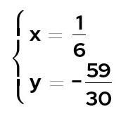 Find the solutions and explain y = (1)/(5) -x - 2 - (1)/(5)x + y = - 2 ​-example-1