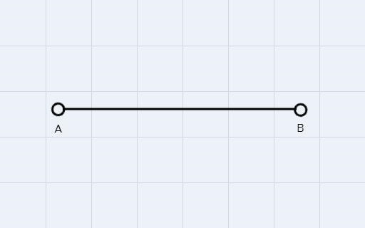 1. Draw a segment. Label the endpoints A and B.2. Rotate segment AB clockwise around-example-1