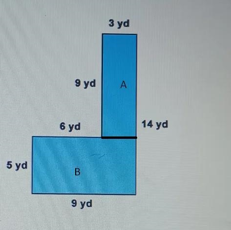 3 yd 9 yd 6 yd 14 yd 5 yd 9 yd N 5) What is the area of the figure? A) 18 yd2 B) 54 yd-example-1