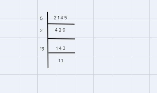 How to find three consecutive odd numbers whose product is 2145? How do you turn that-example-1