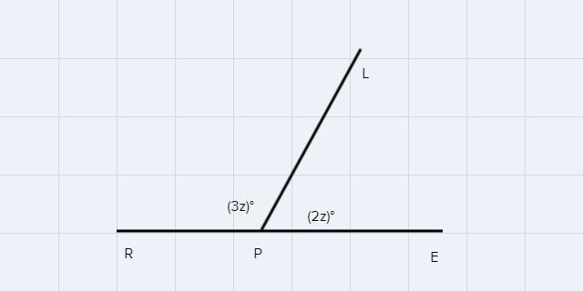 Find the measure of each angle in the proplem RE contains point P-example-1