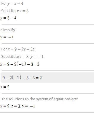 Solve the system of 3 equations using substitution of eliminationx + 2y + 3z = 92x-example-2