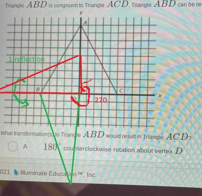 I need to know the answer to transformations of a triangle please-example-4