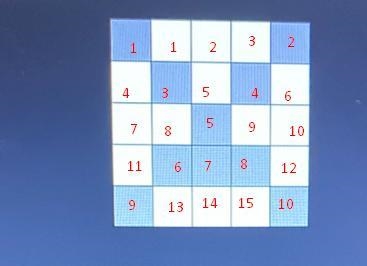 What is the ratio of shaded to unshaded squares in the grid below-example-1