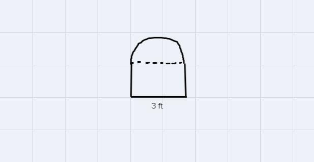 A window is made by putting a semicircle on top of a square window. The length of-example-1