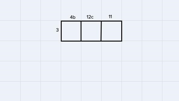 Use a rectangular array to write the product in standard form 3(4b + 12c + 11)-example-2