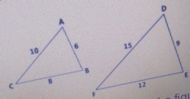 if the ratio of similarity of the figures above is 2/3, then what is the ratio of-example-1