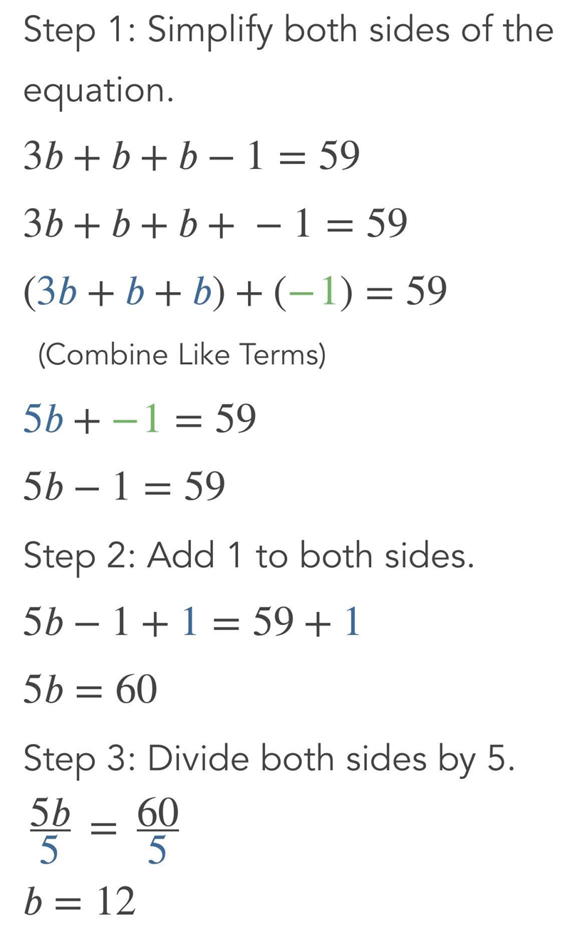 A triangle has three sides. Side a is three times side b, and side c is one less than-example-1