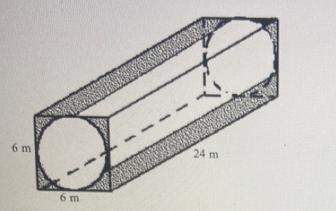 Find the volume of the shaded solid. Round your answer to 2 decimal places if necessary-example-1