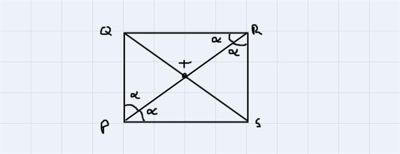 In parallelogram PQRS, diagonals PR and QS intersect at point T.Which statement would-example-1