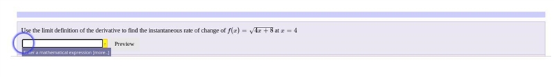 Use the limit definition of the derivative to find the instantaneous rate of change-example-1