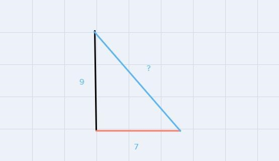 1 The foot of a ladder is placed 7 meters from a wall. If the top of the ladder rests-example-1