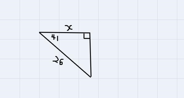 Find the horizontal distance x the escalator covers. Round your answer to the nearest-example-1