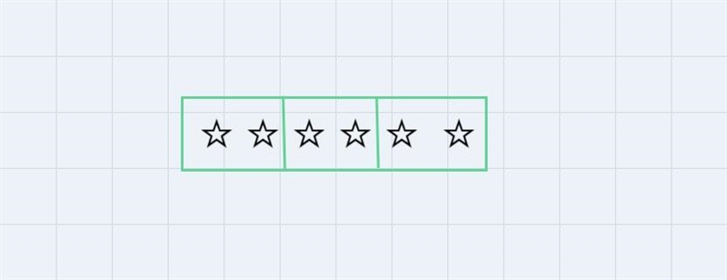 Fractional part of a set Grade 3 Fractions Worksheet Divide the stars into 3 equal-example-1