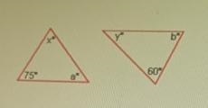 What do you know to be true about the values of a and b?7560O A. acbB. a = bОс. a-example-1