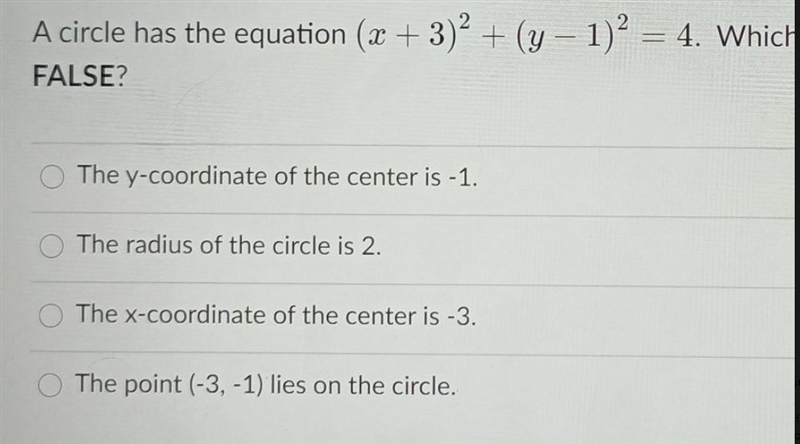 Which choice is false. I am confused with the first and last choice-example-1