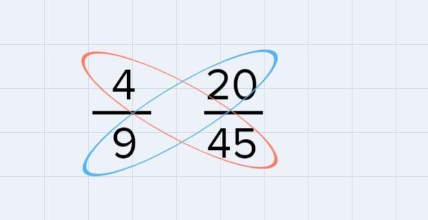 Use cross products to determine whether the proportion below is true or false.420459Is-example-2