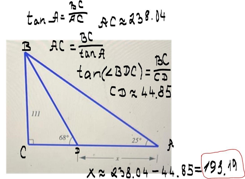 Find x correct to 2 decimal places-example-1