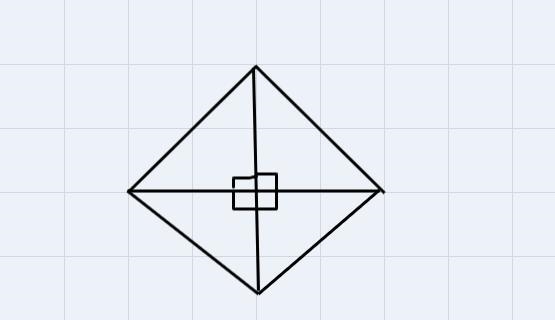 Which shape has perpendicular diagonals?A. regular pentagonB. rhombusO c. right trapezoidO-example-1