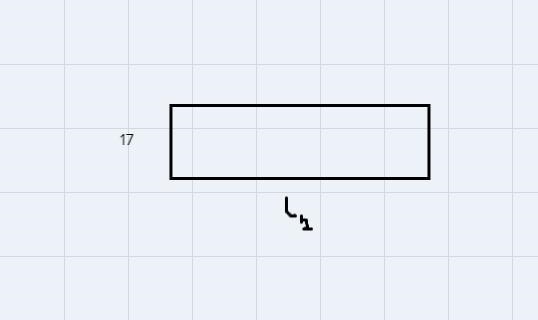 The width of a rectangle is 17 yards. Let W be width, L be length, and P be perimeter-example-2