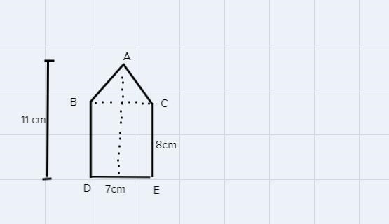 I need help finding the area of the pentagon please.-example-1