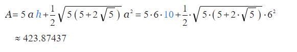 I need help with the work calculate the surface area of the figure-example-2