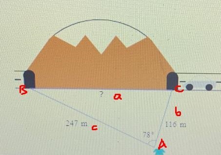 Mary wants to know the length of a tunnel built through a mountain. To do so, she-example-1