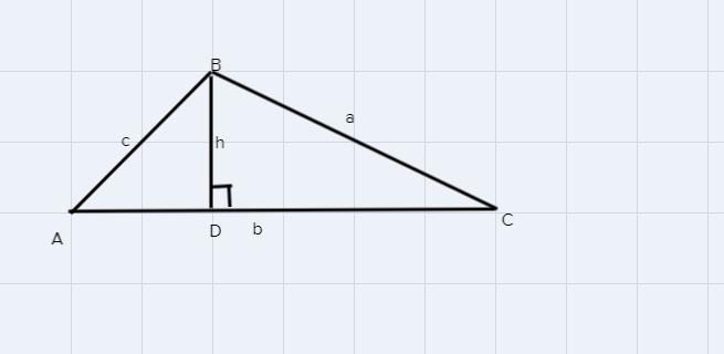 State the formulas for the area of a triangle ABC that were derived using the law-example-1