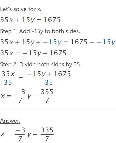 35x+15y=1675 solve equation-example-1