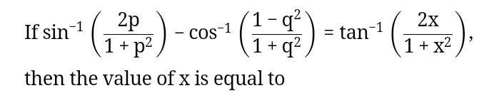 If sin A/2 = 1/2(p+1/p) show that cos A=-1/2(p^2+1/p^2)-example-1