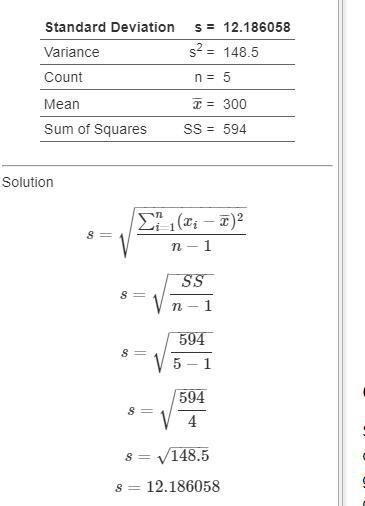 For each of the following three data sets, calculate the variance and standard deviation-example-1