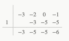 Use synthetic division to determine whether or not (x - 1) is a factor of (-3.23 – 2x-example-1