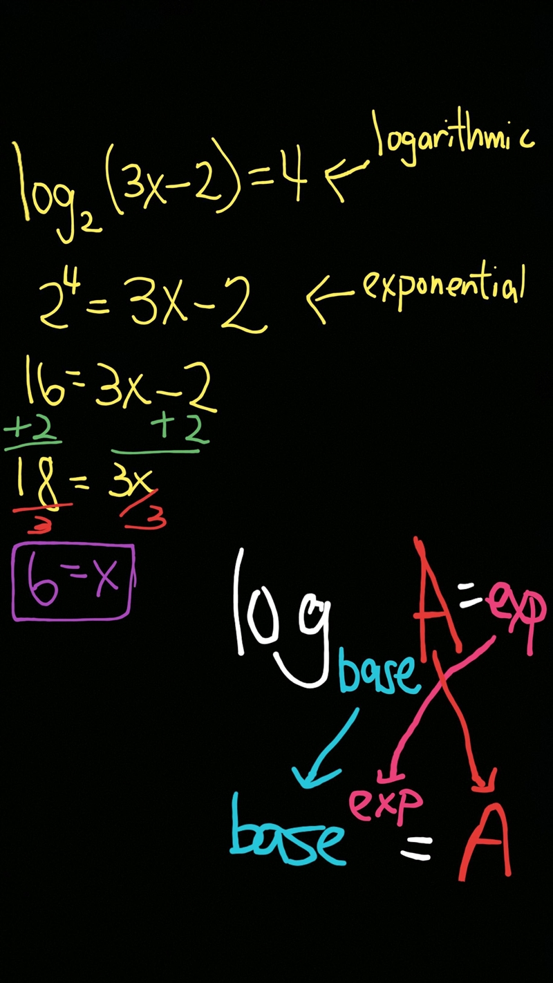 If log subscript 2 left parenthesis 3 x minus 2 right parenthesis equals 4, then what-example-1