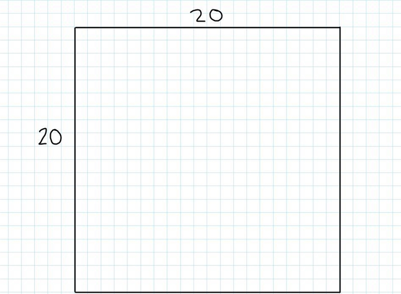 Cole is an urban planner. He wants to create a small scale drawing of a city block-example-1