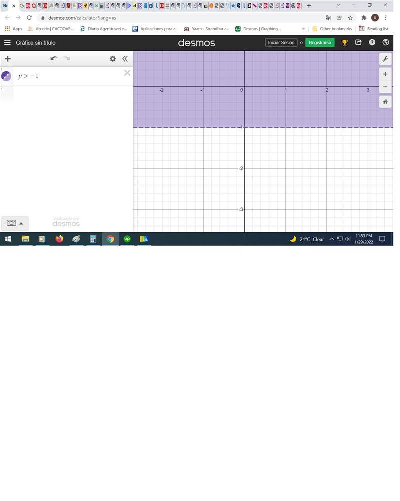 Graph the inequality on a plane. (Click to shade a region below or above the line-example-1