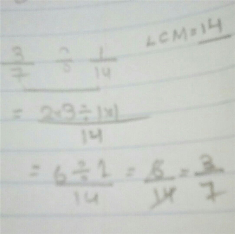 What is 3/7 divide by 1/14-example-1