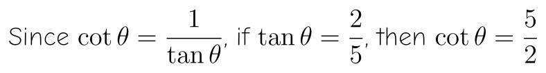 If tanθ= 2/5 find cosθ using identities. This is in quad. 1.-example-1