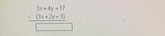 Subtract these equations.-example-1