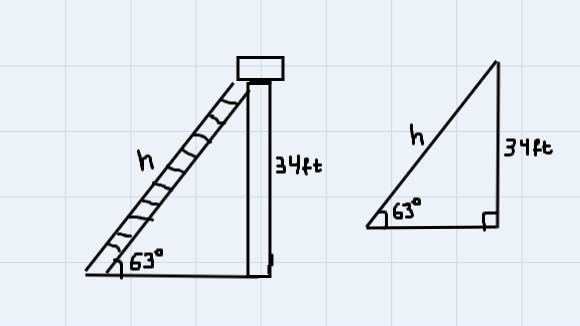 An electrician leans an extension ladder against the outside wall of a house so that-example-1