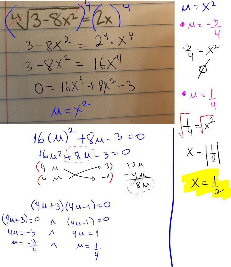 Solve the radical equation. Please explain each step in detail.-example-1