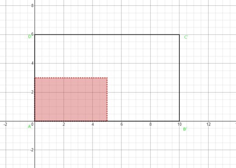 Quadrilateral ABCD is dilated with a scale factor of 2, with the center of dilation-example-2