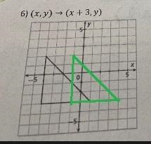 For problems 6-9, draw the image of the triangle under the given transformation. Then-example-1